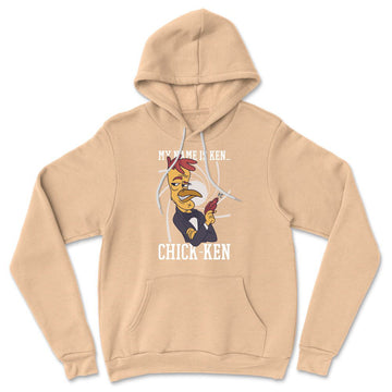 Chicken Spy Hoodie in Heather Sand Dune color